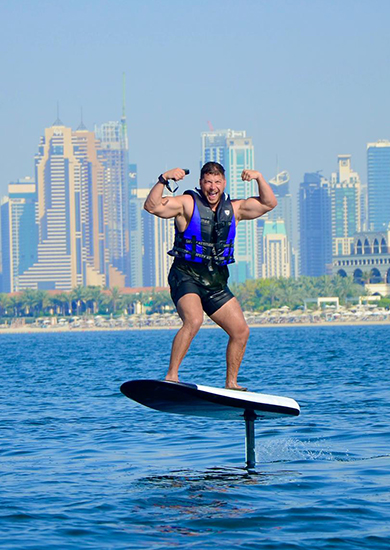 Efoil surfing experience with premium water sports in Dubai