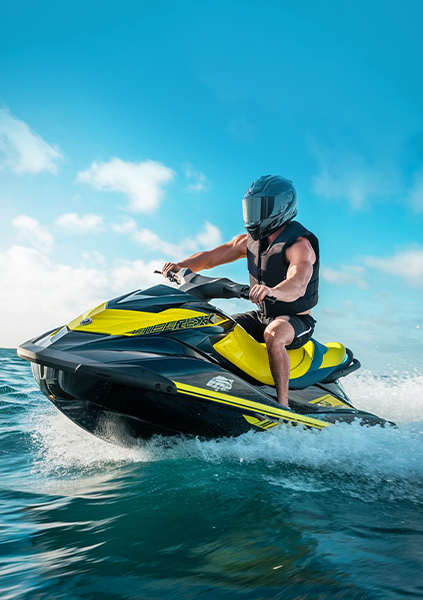 About Blue Safari water sports experience and jet ski in Dubai services