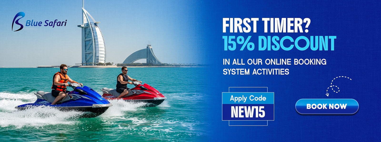 Discount offers on jetski for rent in Dubai and water activities
