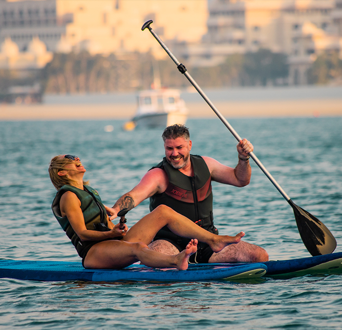 Stand up paddle boarding in Dubai for relaxing water sports experience