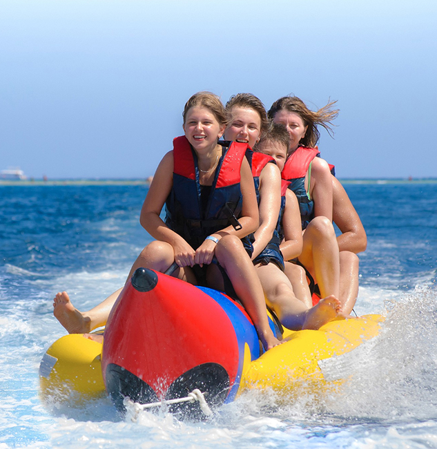 Best banana boat in Palm Jumeirah and donut ride adventure