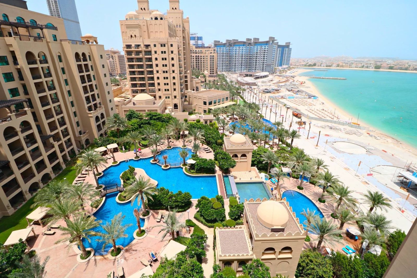 Jet ski in Palm Jumeirah near Fairmont The Palm with luxury waterfront views