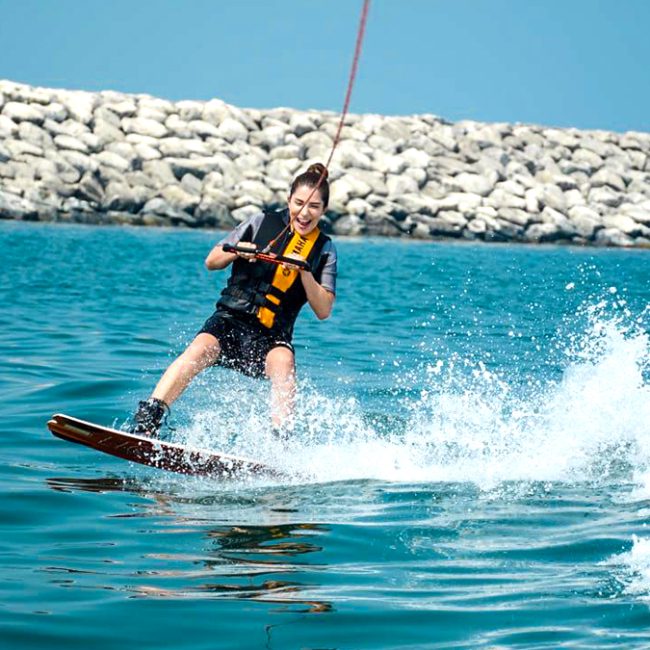 Professional wakeboarding experience in Dubai for thrilling watersports adventures