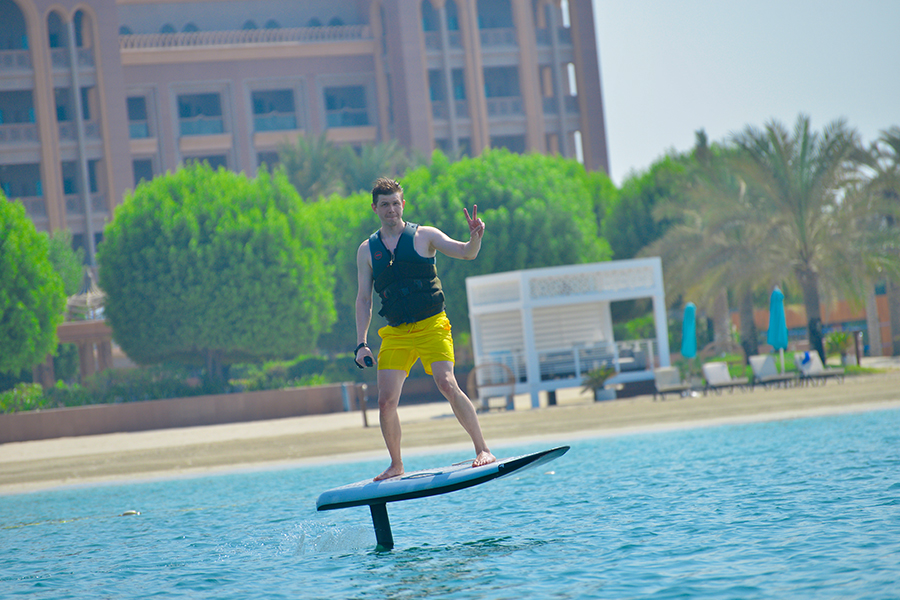 Efoil in Palm Jumeirah offering luxury water sport experience with speed and stunning ocean views in Dubai