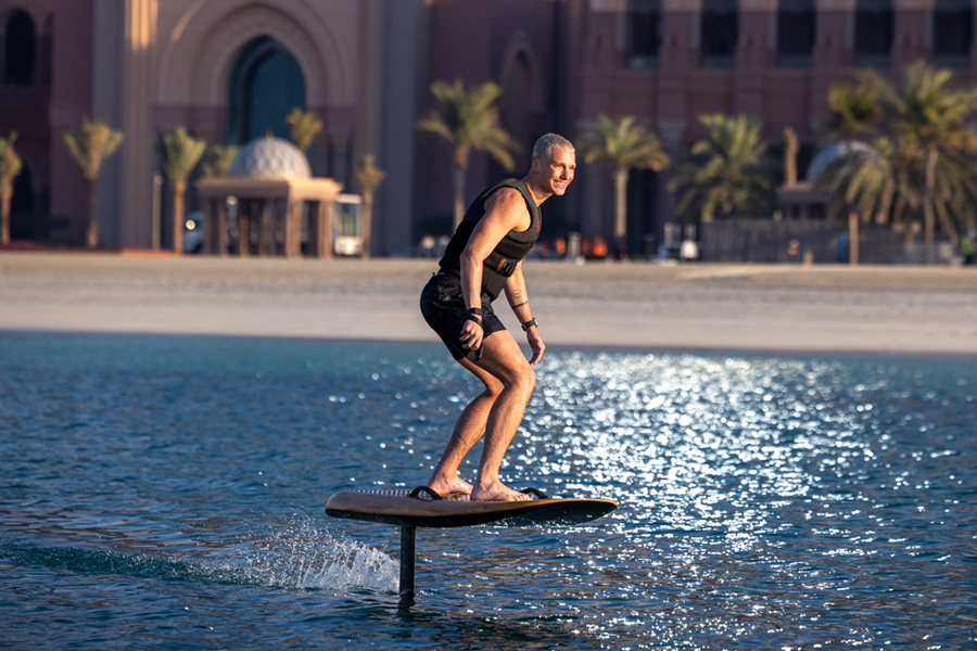Efoil in Palm Jumeirah for thrilling water sport adventure and luxury ocean ride experience in Dubai