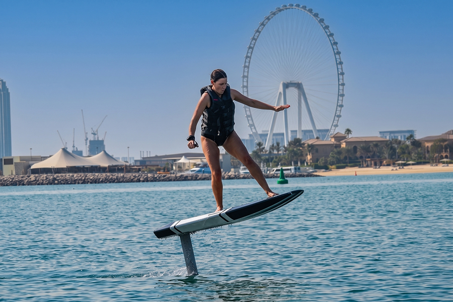 Efoil in Palm Jumeirah with premium boat activities and luxury water adventure experience in Dubai